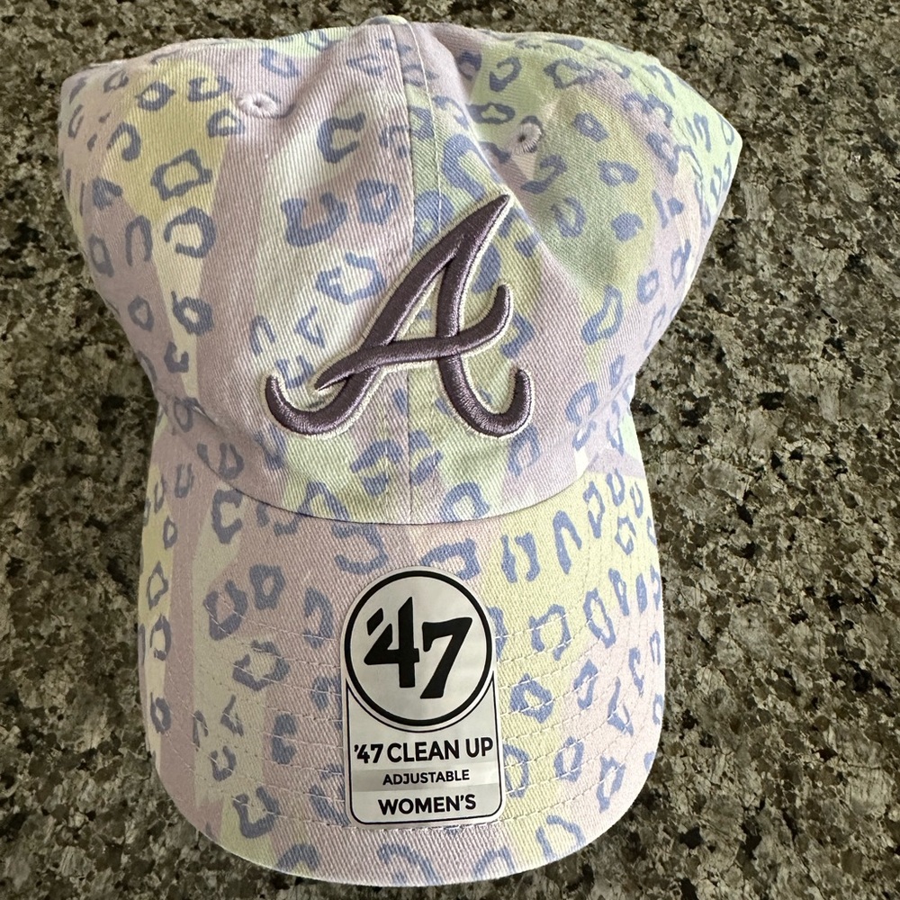 Multicolor Braves leopard women’s hat adjustable